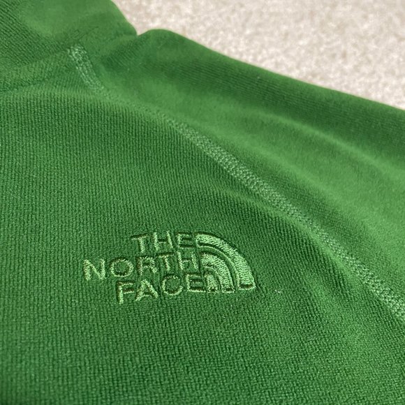 The North Face Green Fuzzy Pull over jacket - Picture 3 of 5